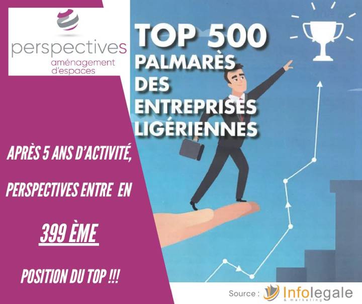 PERSPECTIVES en 399ème position du TOP 500 région