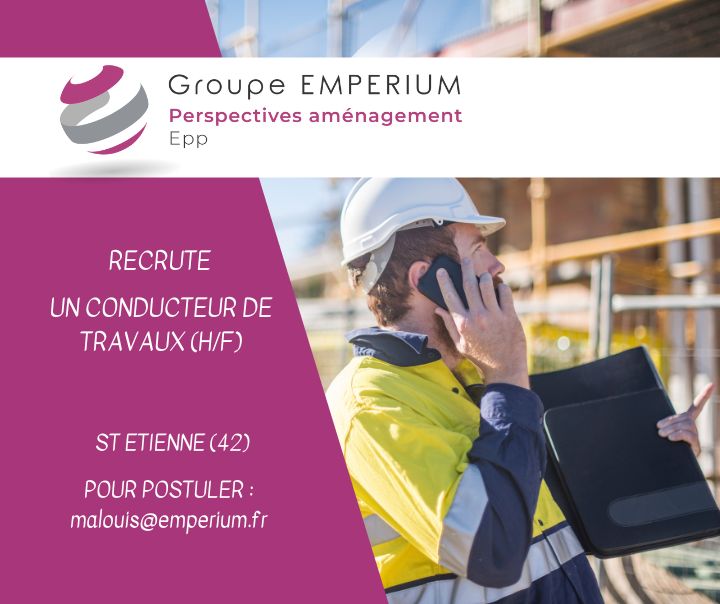 Perspectives recrute un conducteur de travaux 