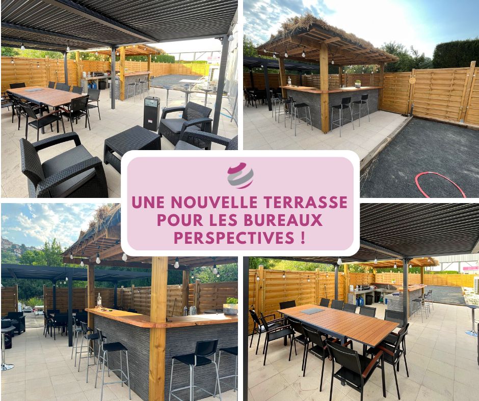 Nouvelle terrasse chez Perspectives Aménagement