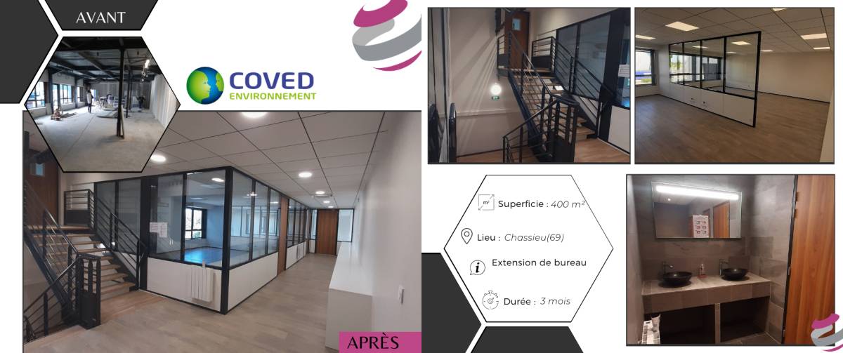 Extension de bureaux COVED CHASSIEU (69)