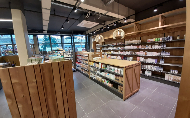 Aménagement du magasin La Vie Claire